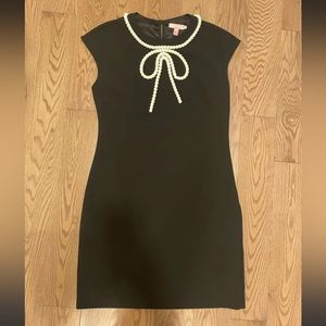 Ted Baker London black sleeveless mini dress